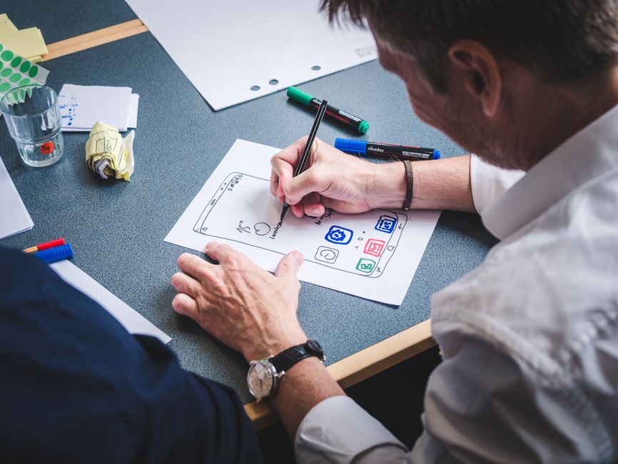Illustration für UX/UI Lernmodule und Feedback